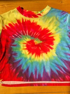 Tie-Dye Cropped Tee - Multicolor